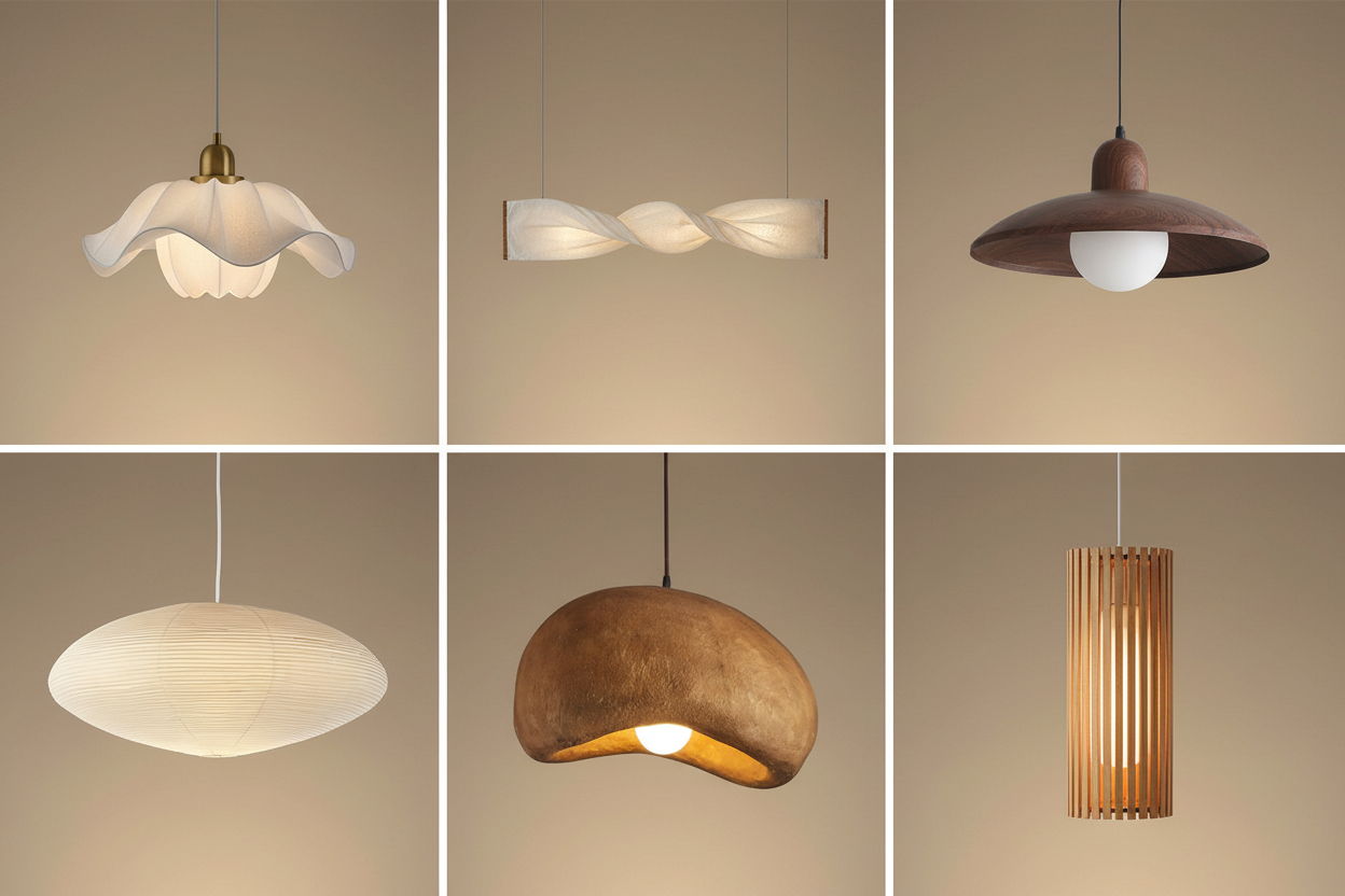 Japandi Pendant & Wall Lights – Wabi-Sabi Inspired | hugbel