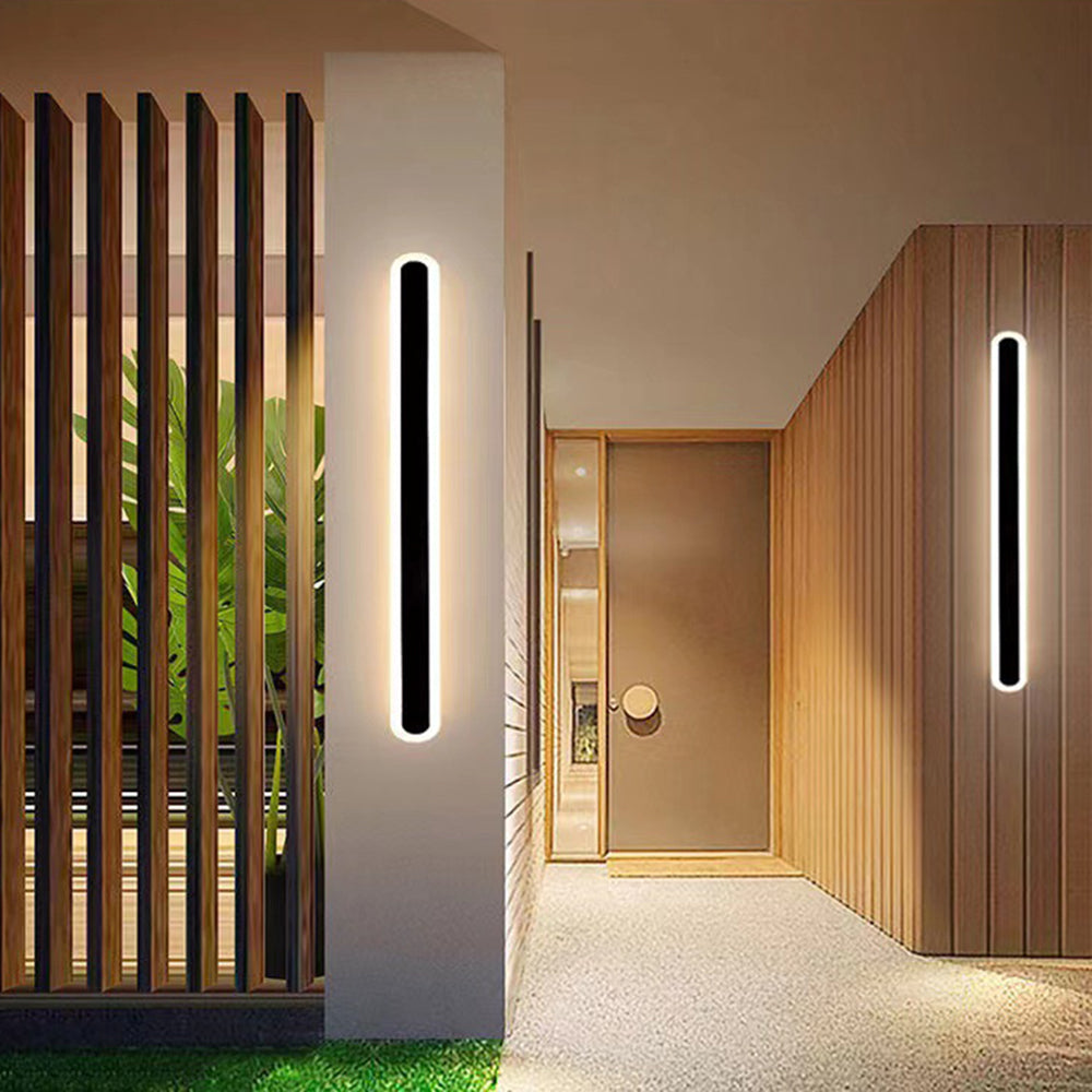 Edge Minimalist Metal Oval IP65 WaterProof Outdoor Wall Light