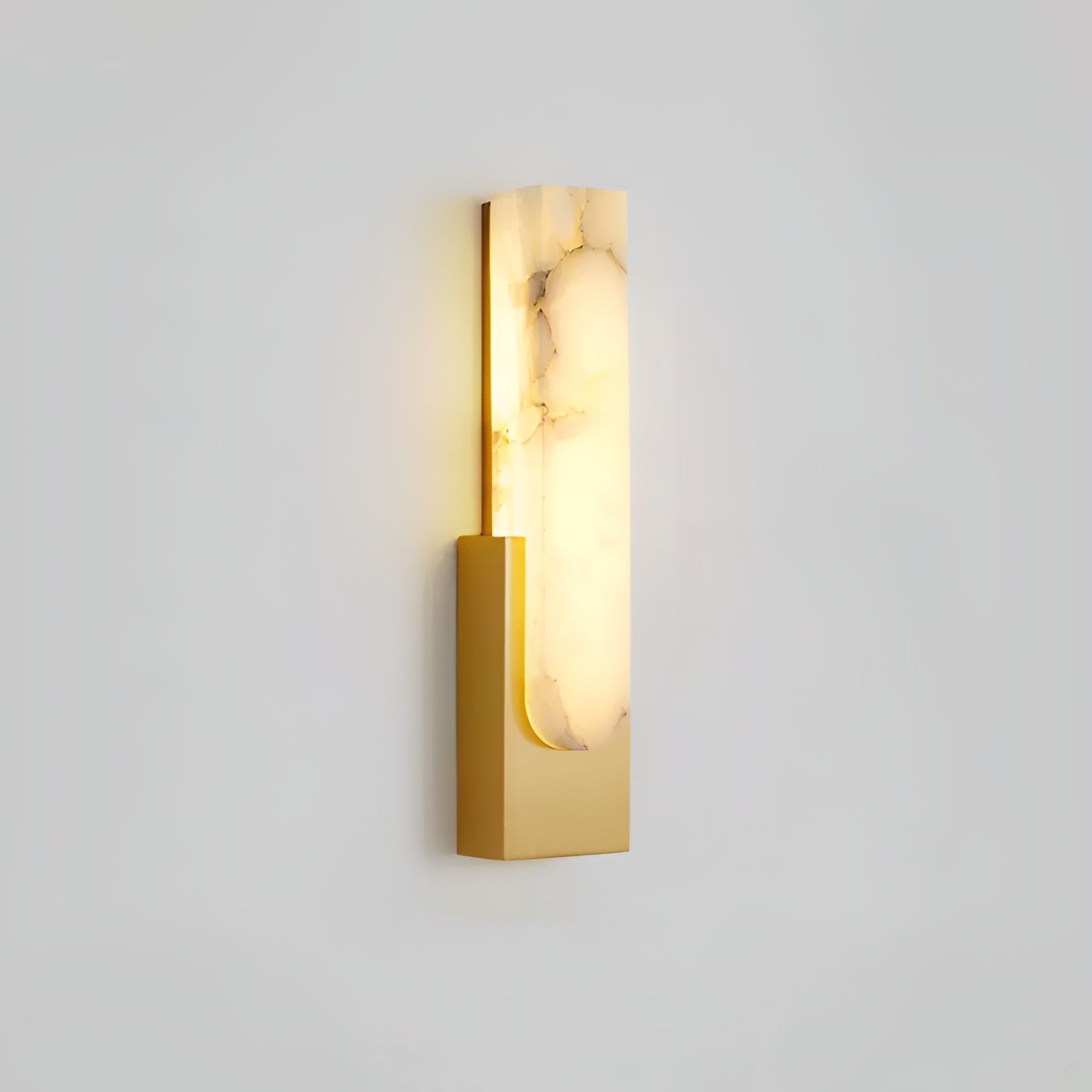 Agatha Modern Artificial Alabaster Minimalist Wall Light