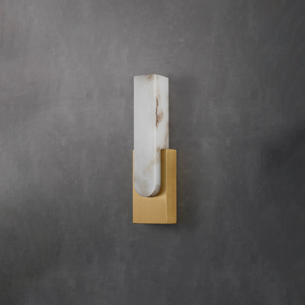 Agatha Modern Artificial Alabaster Minimalist Wall Light