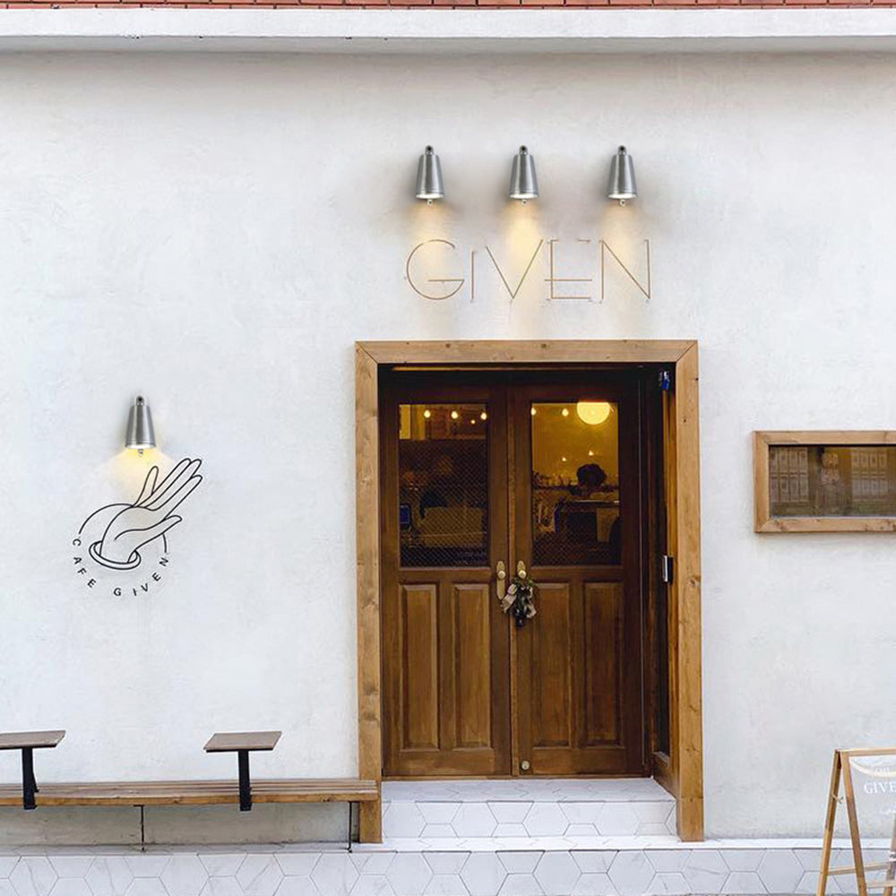 Industriële metalen klokvormige IP65 waterdichte buitenwandlamp