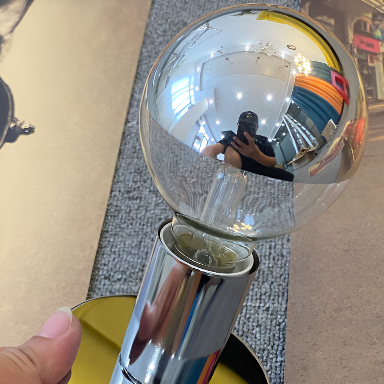 Bonnie Retro Iron Spherical Glass Wall Light