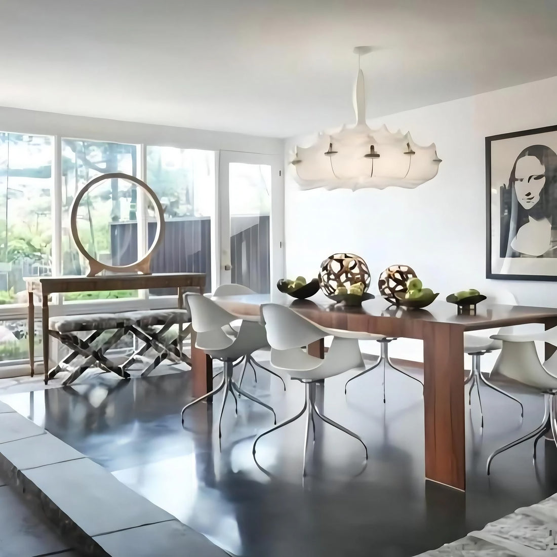 Nordic Cocoon LED Silk Pendant Light