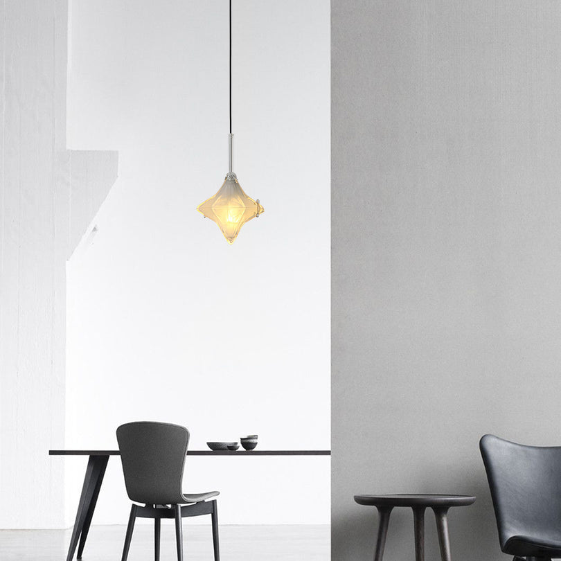 Lyra Star Modern Glass Pendant Light