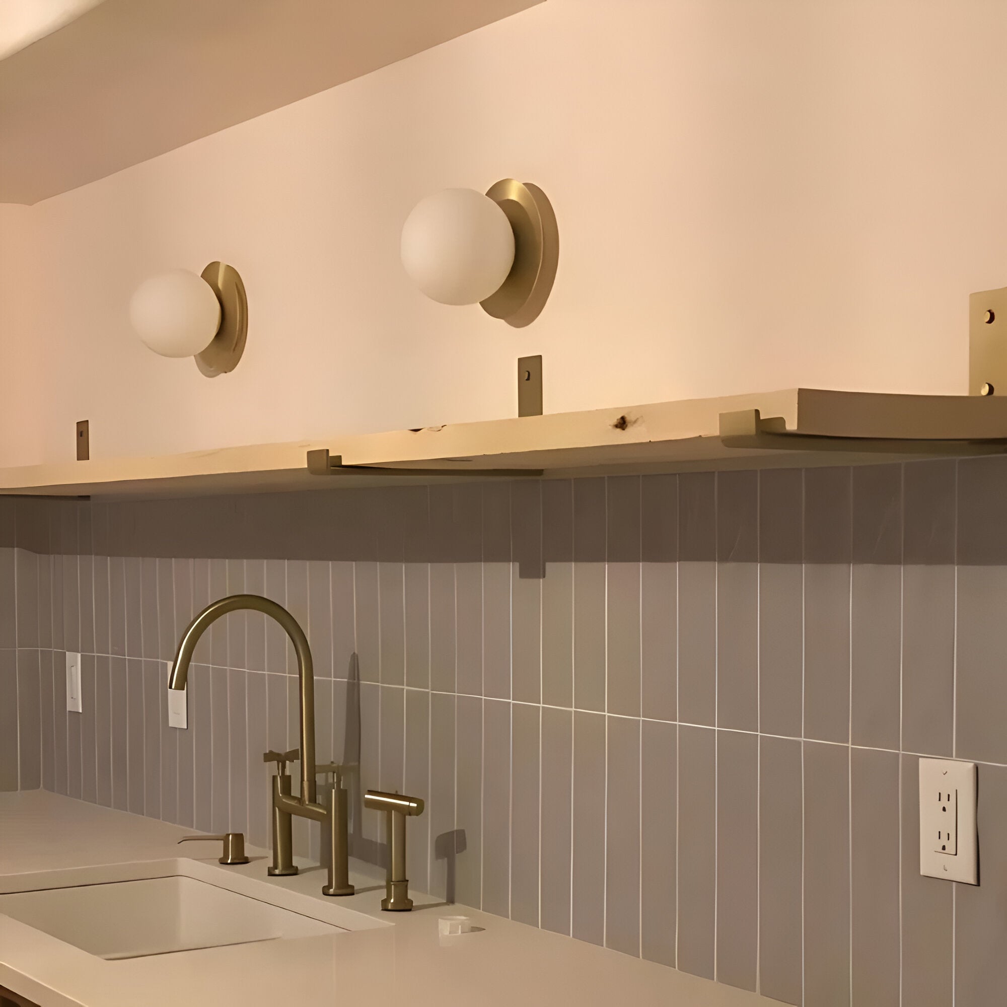 Brilliant Dawn Modern Glass Wall Lamp