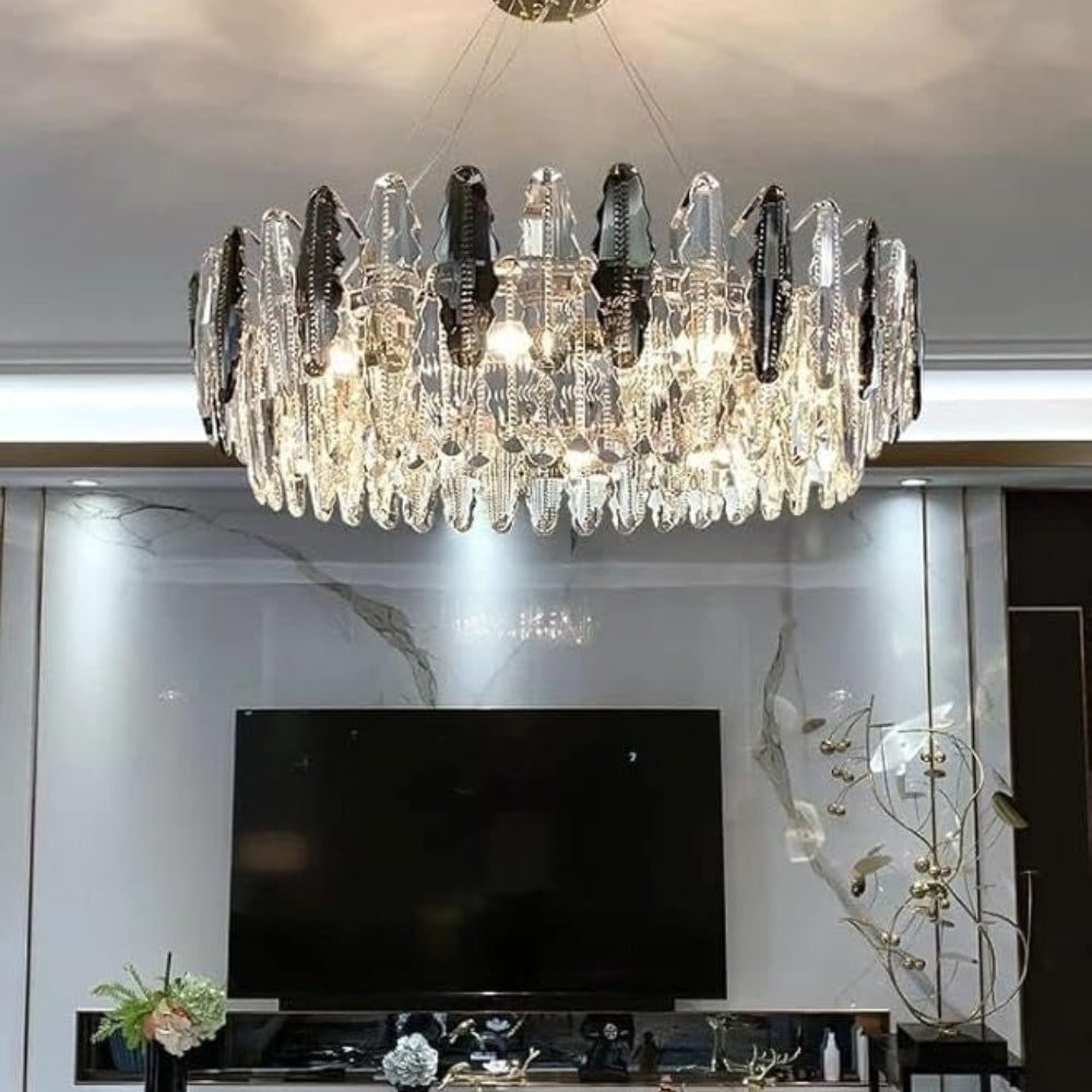 Nordic Crystal Leaf Chandelier