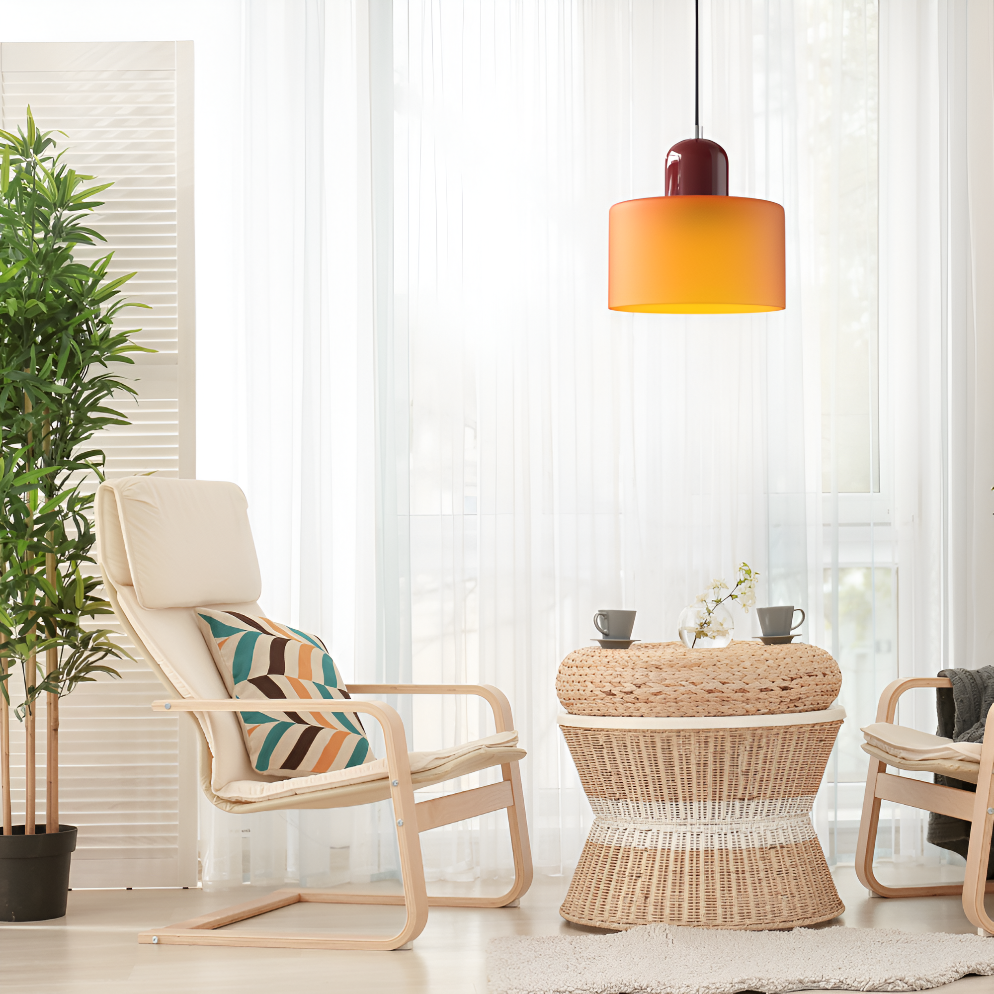 Nordic Glass Shade Pendant Light