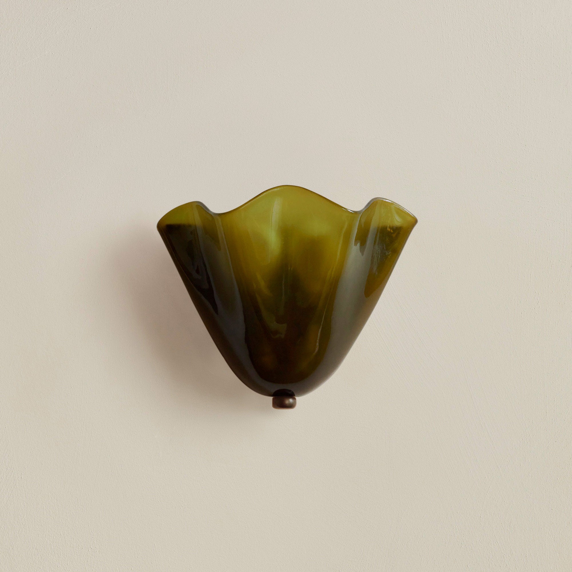 Skirt Series Retro Colored Glass Skirt Shell Wall Light
