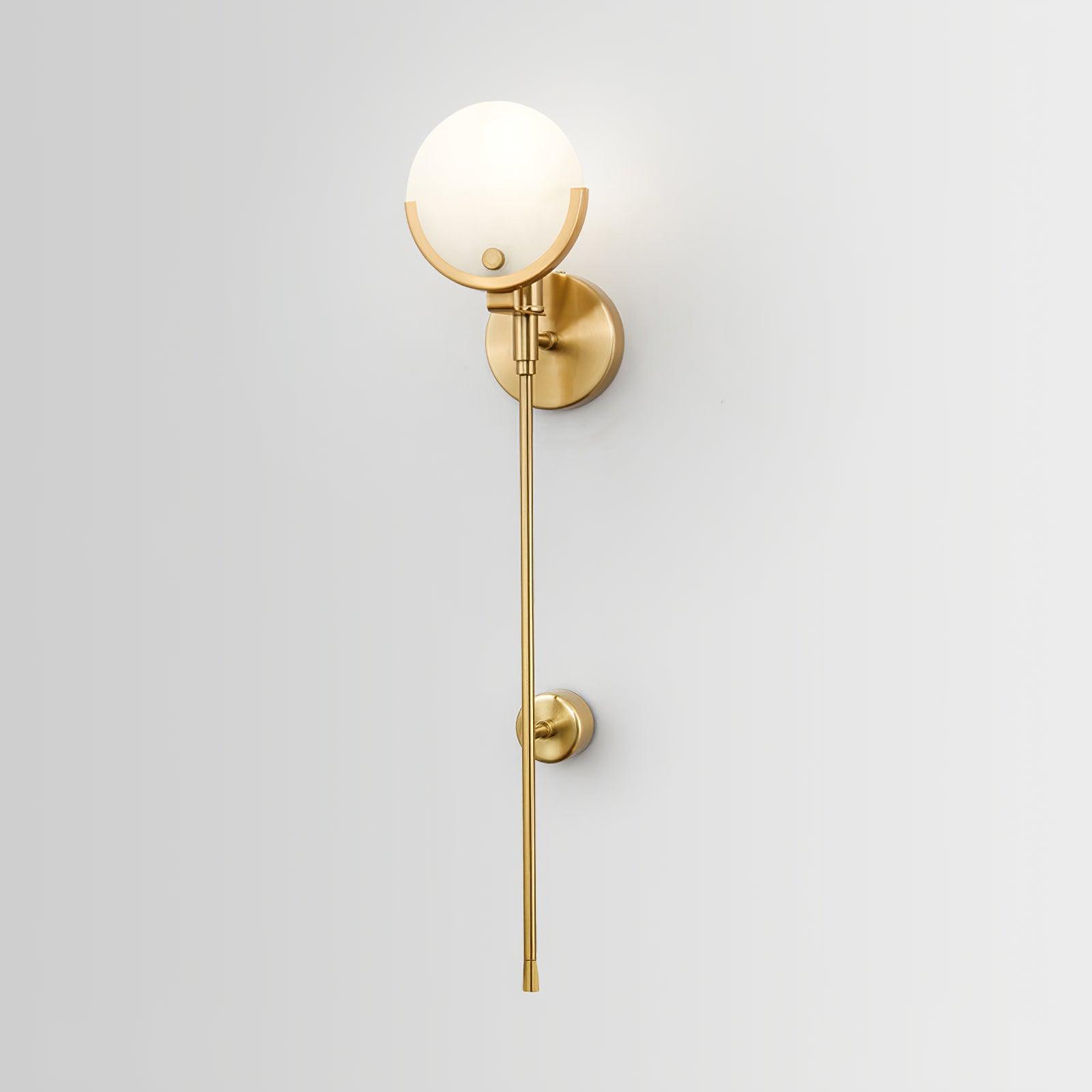 Alabaster Marble Ava Brass Wall Light