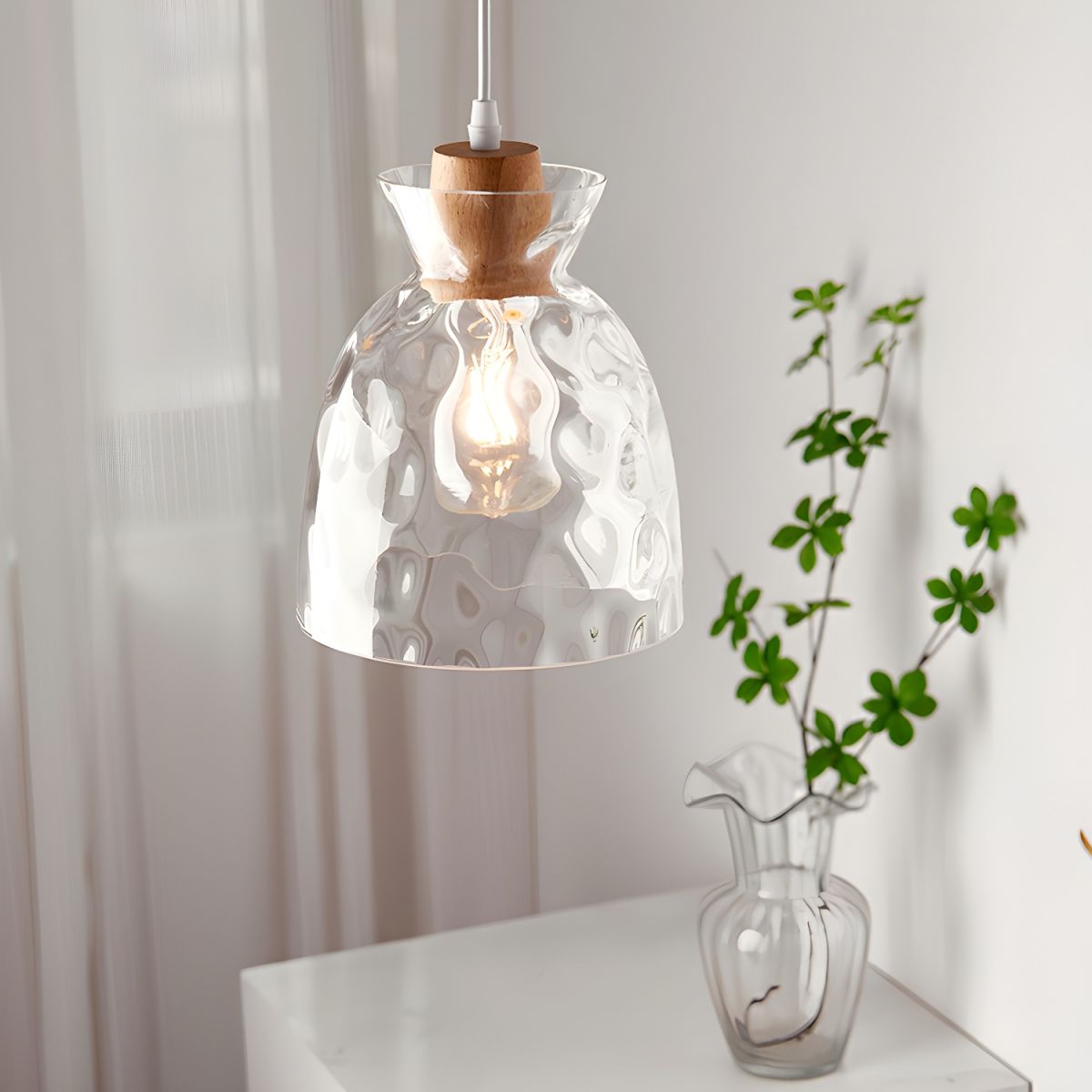 Nordic Clear Glass Pendant Light