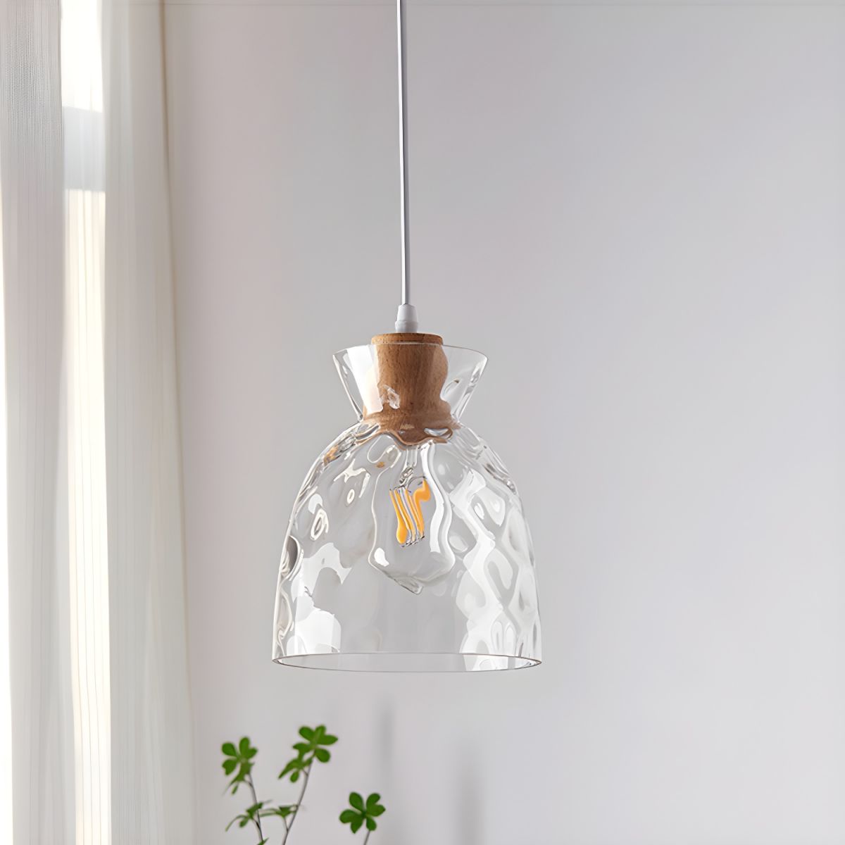 Nordic Clear Glass Pendant Light