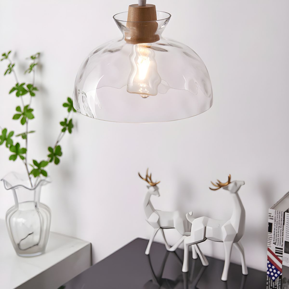 Nordic Clear Glass Pendant Light