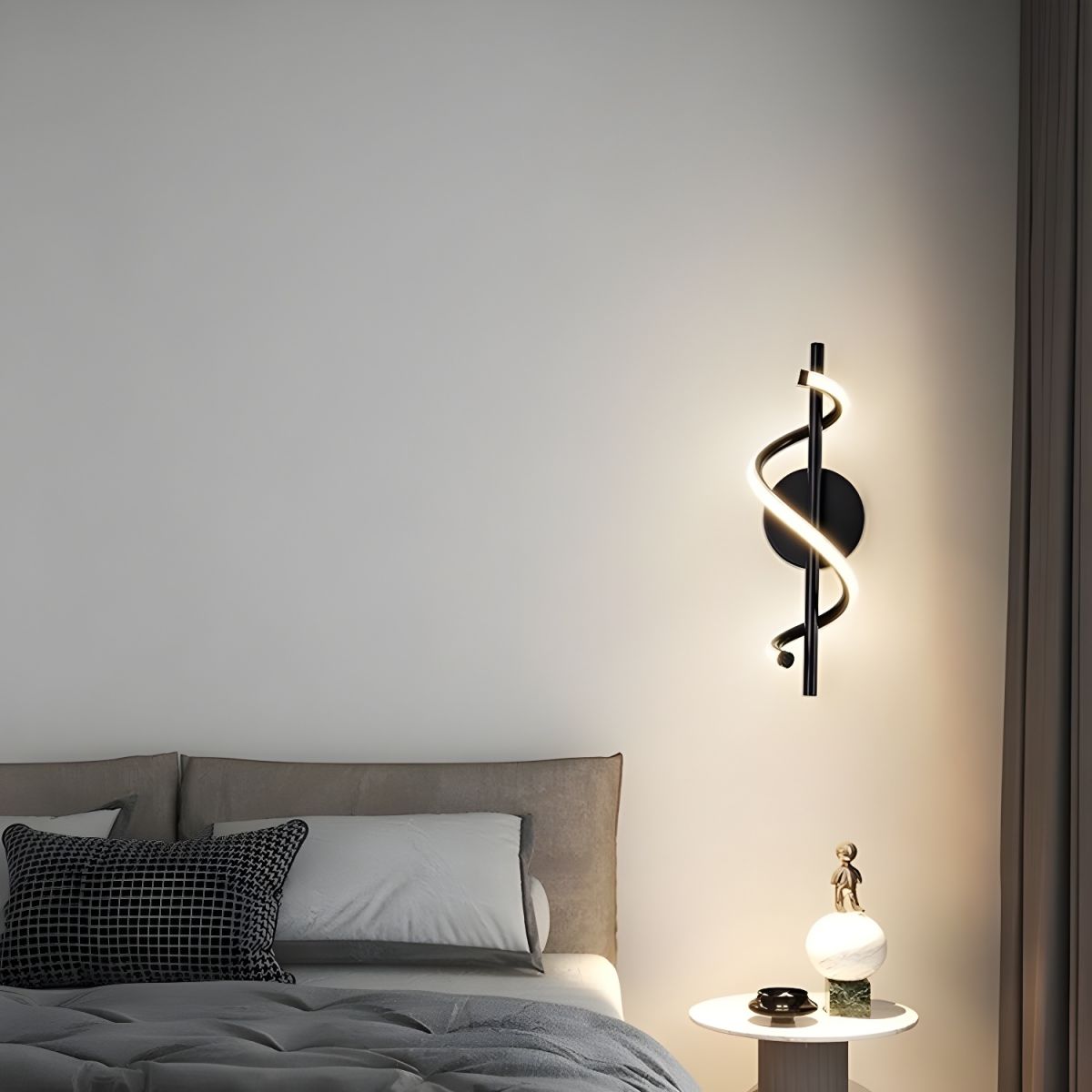 Nordic Spiral Acrylic Wall Light