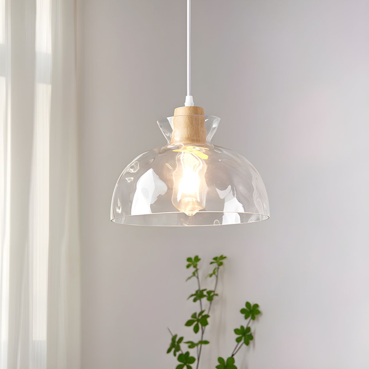 Nordic Clear Glass Pendant Light
