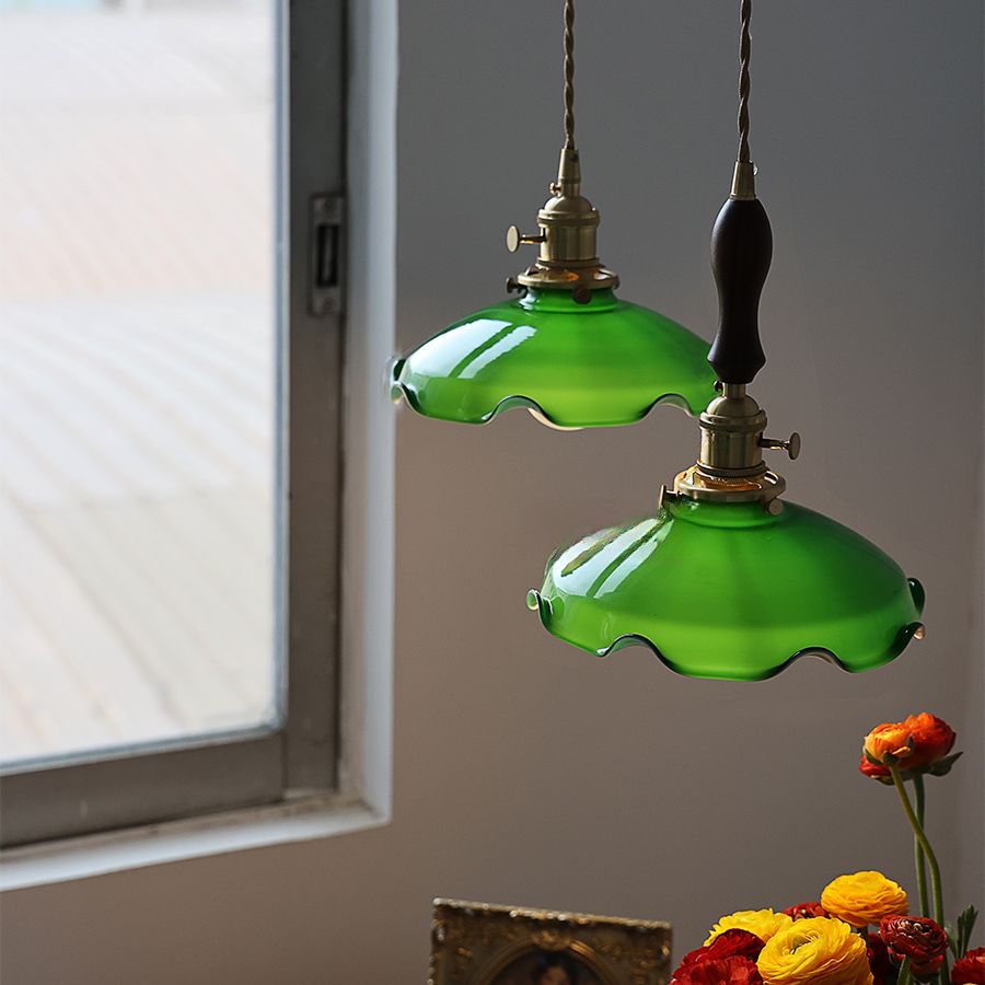 Shanghai Luxe Retro Glass Pendant Light