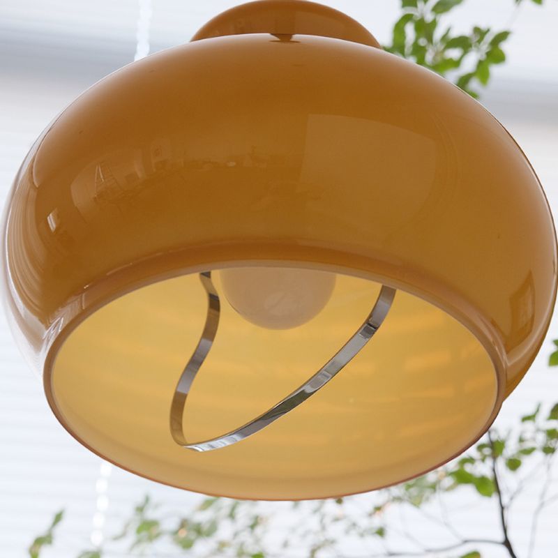 Lunea Nordic Adjustable Retro Cream Glass Pendant Light