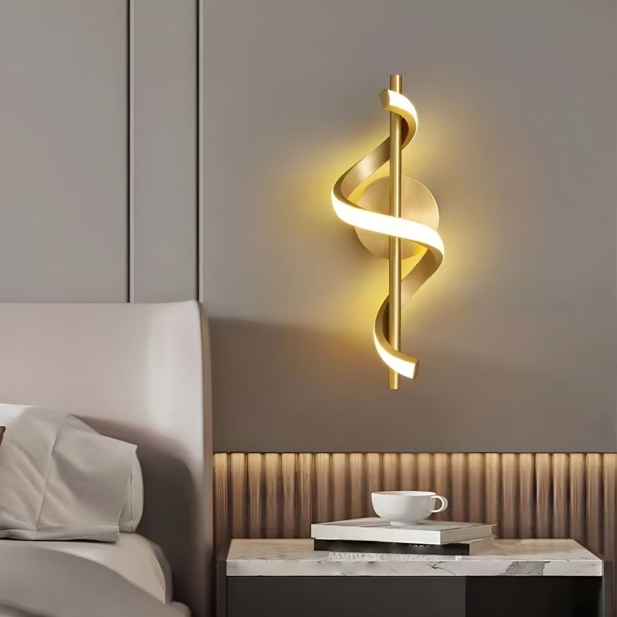 Nordic Spiral Acrylic Wall Light