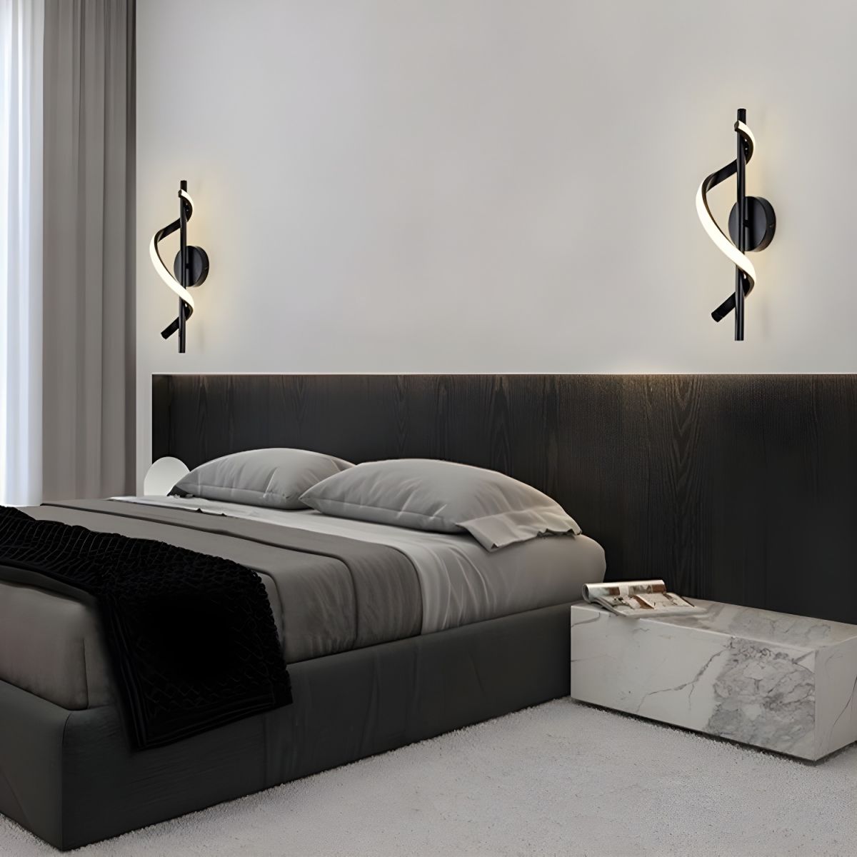 Nordic Spiral Acrylic Wall Light