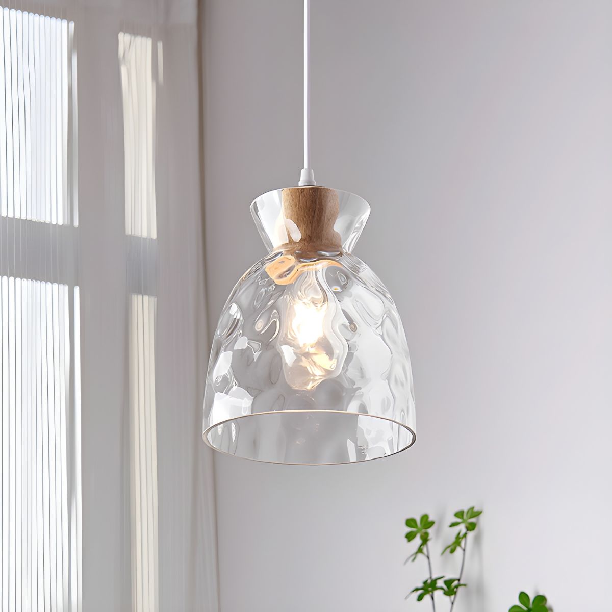 Nordic Clear Glass Pendant Light
