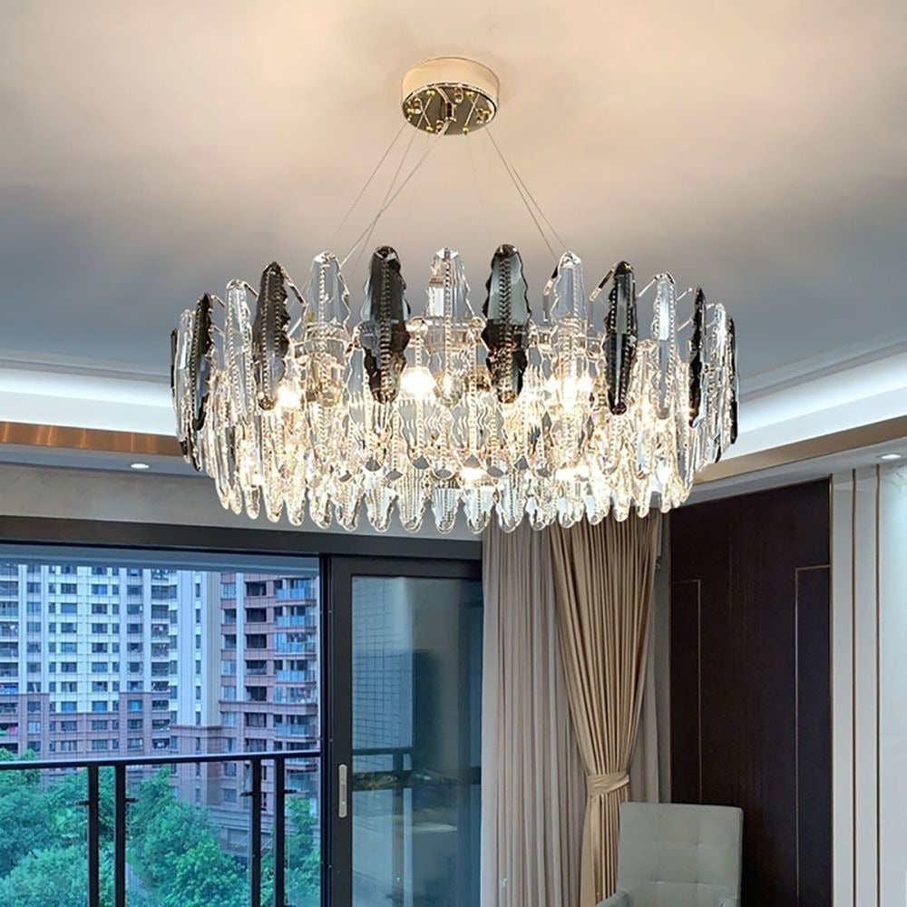 Nordic Crystal Leaf Chandelier