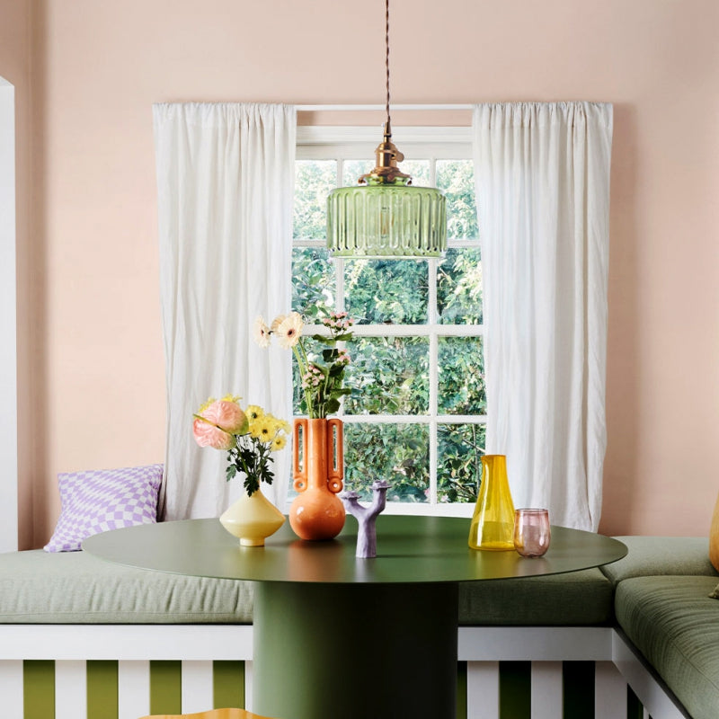 Celeste Glass Vintage Glow Glass Pendant Light