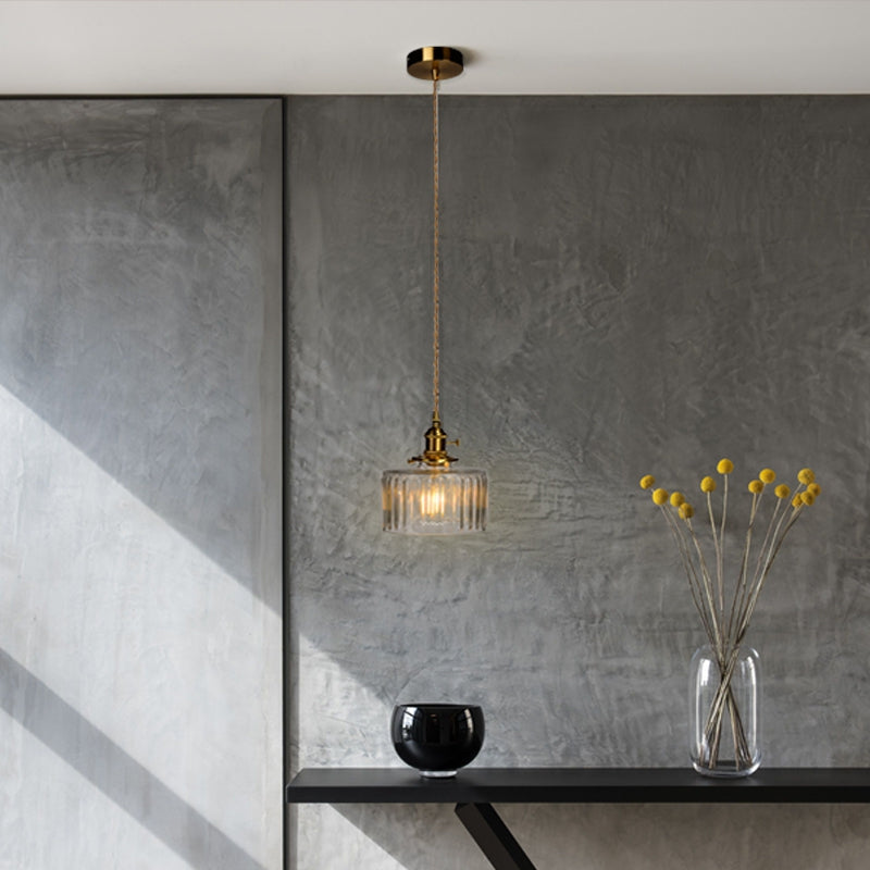 Celeste Glass Vintage Glow Glass Pendant Light