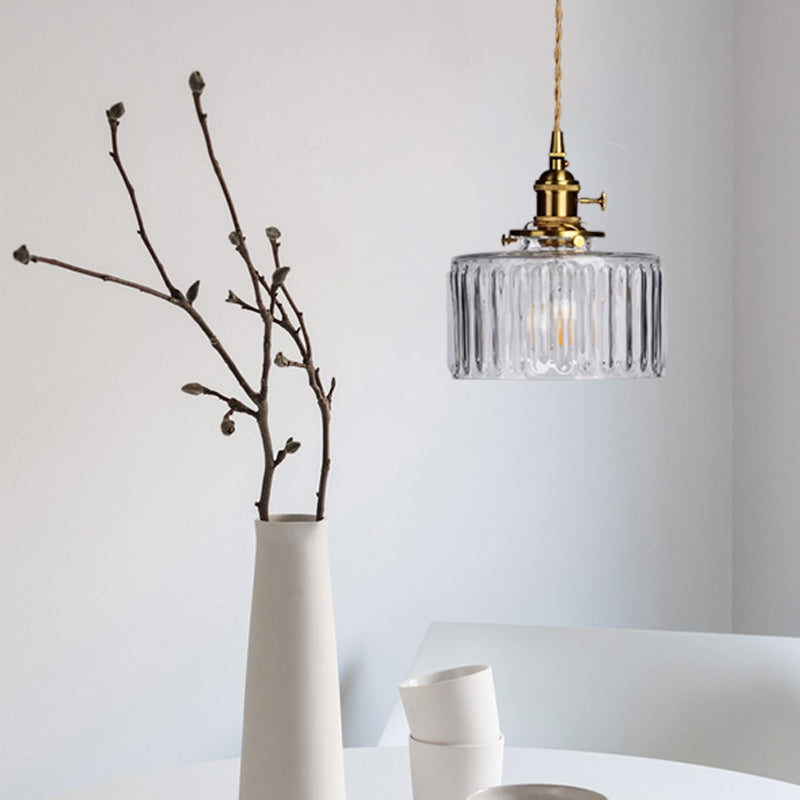 Celeste Glass Vintage Glow Glass Pendant Light