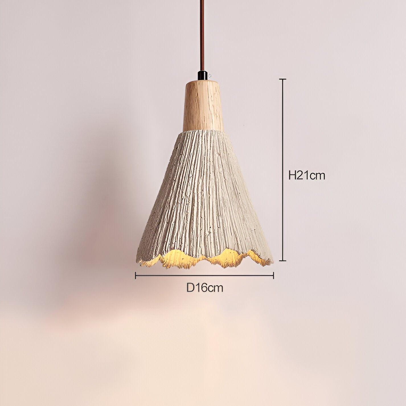 Cream Retro Wabi-Sabi LED Pendant Light
