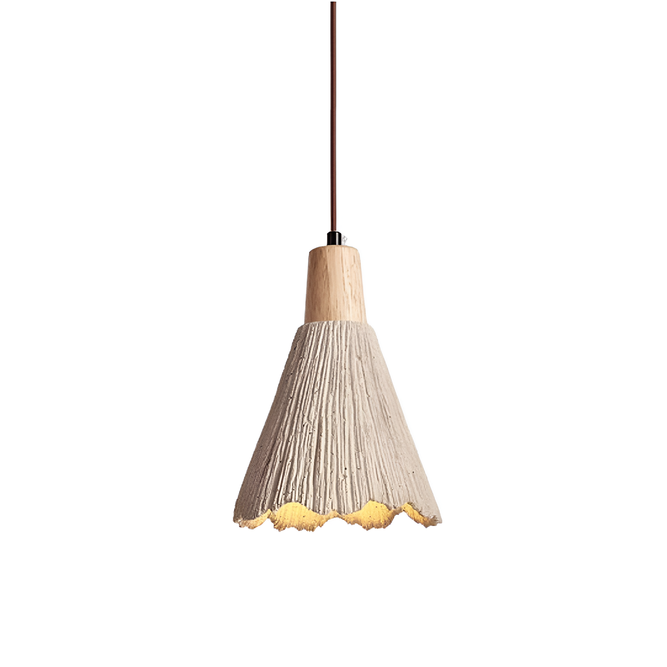 Cream Retro Wabi-Sabi LED Pendant Light