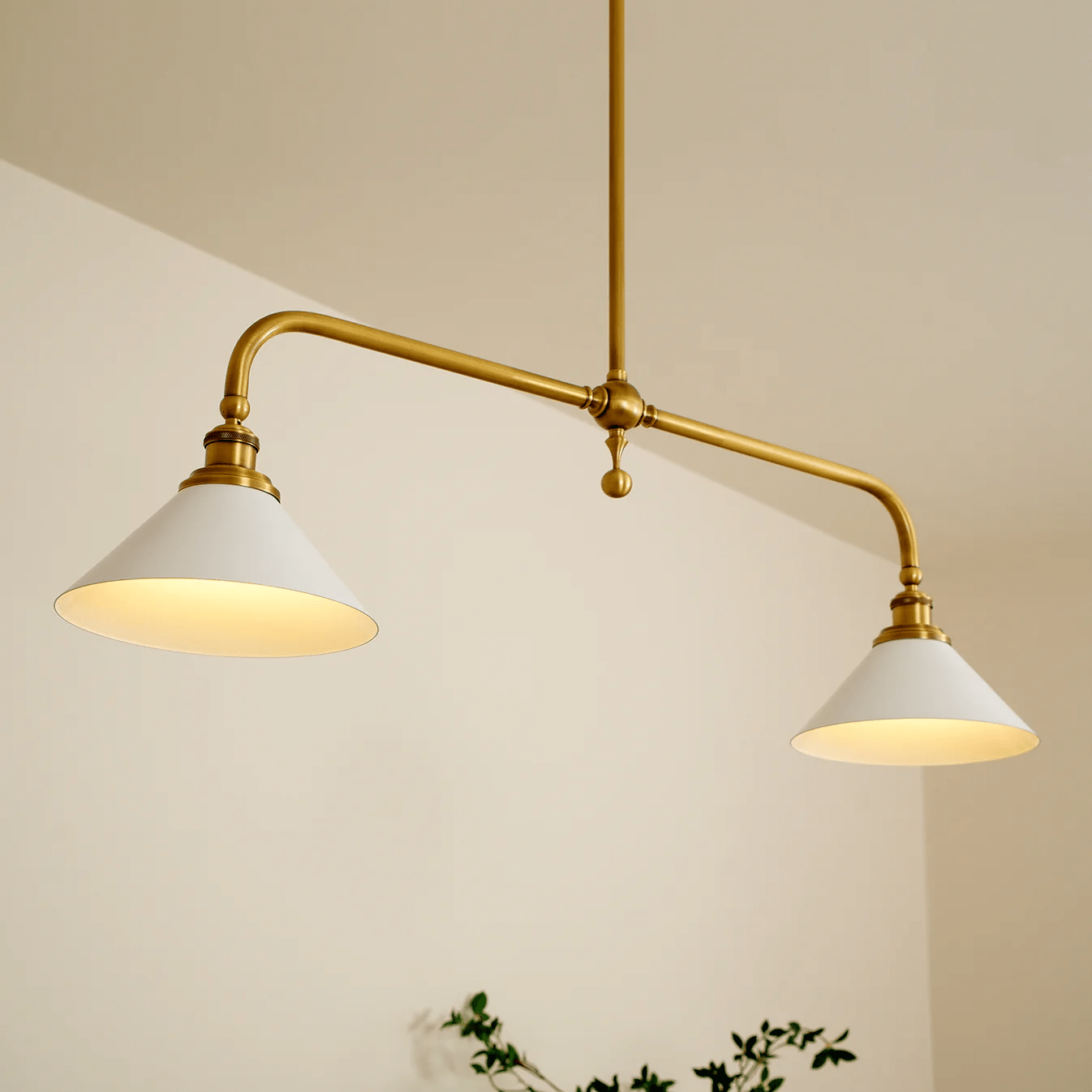 Alaric Linear Brass Modern Pendant Light