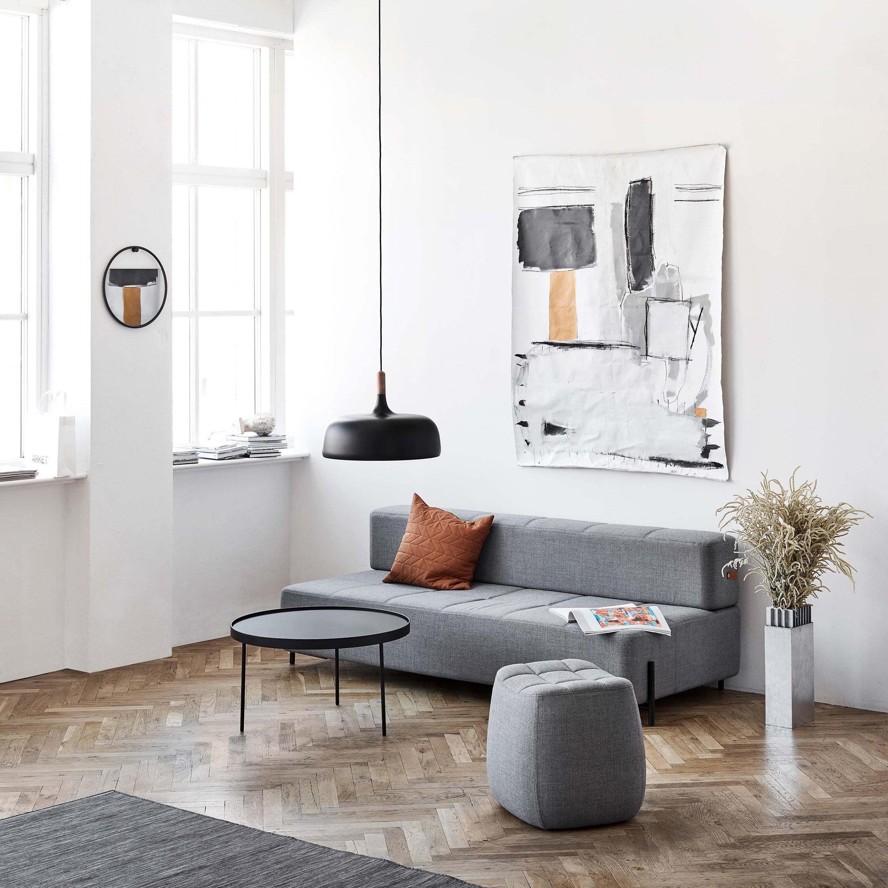 Birken Nordic Wood and Zinc Pendant Light