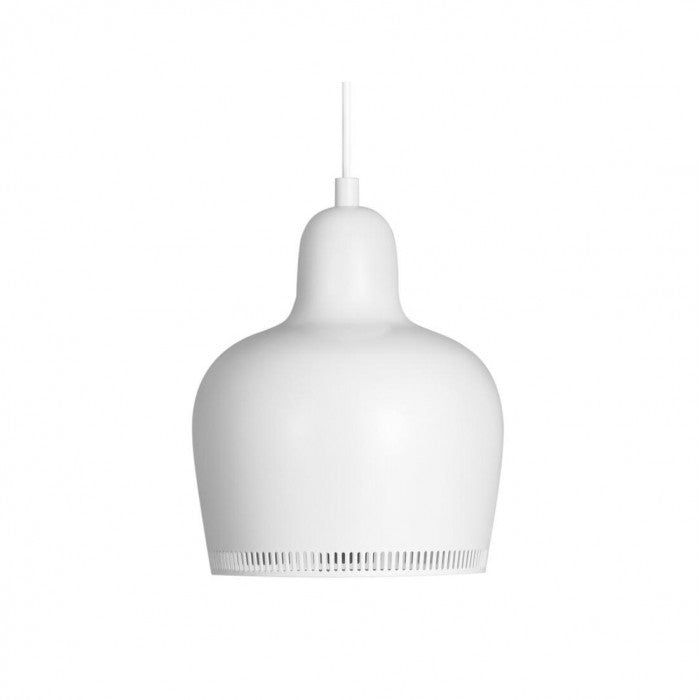 Lampada a sospensione a forma di campana dorata