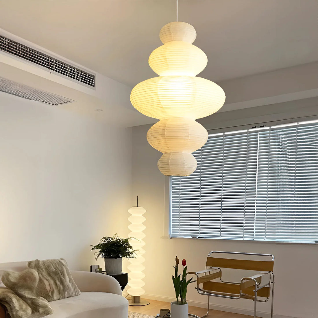 Meiji Rice Paper Japandi Pendant Light