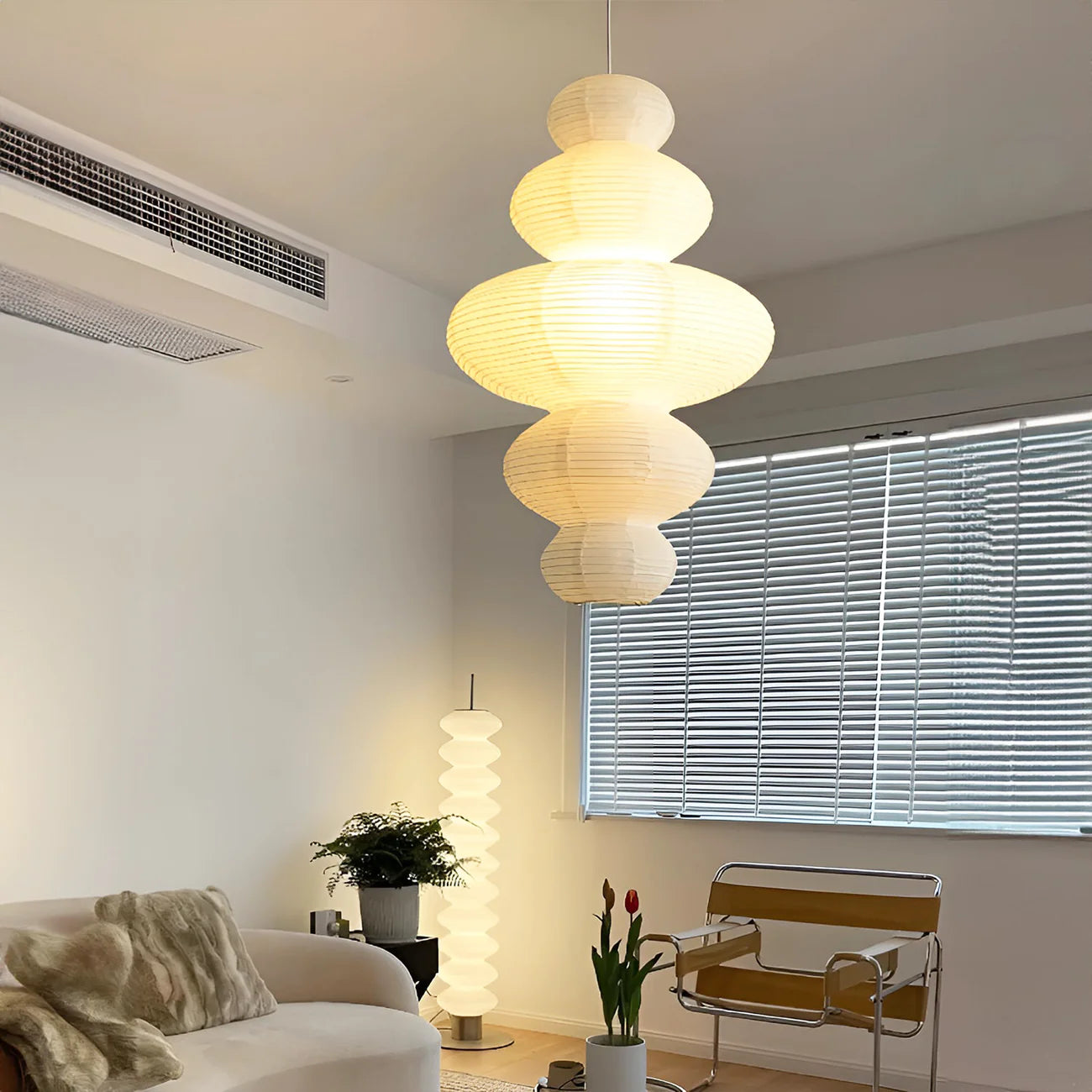 Meiji Rice Paper Japandi Pendant Light