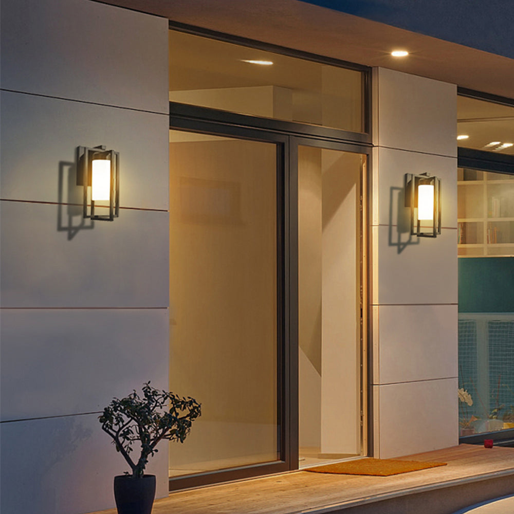 Rectangular Waterproof Frame & Frosted IP65 Waterproof Outdoor Light