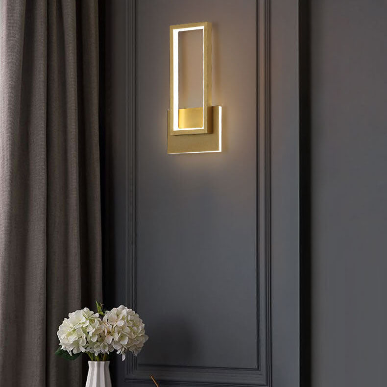 Luxurious Gold LED Light Minimalist Design