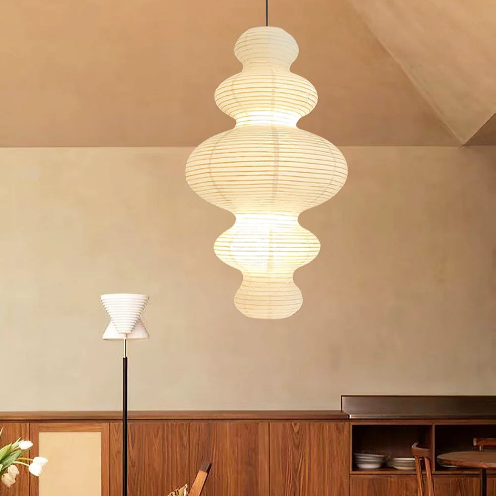 Meiji Rice Paper Japandi Pendant Light