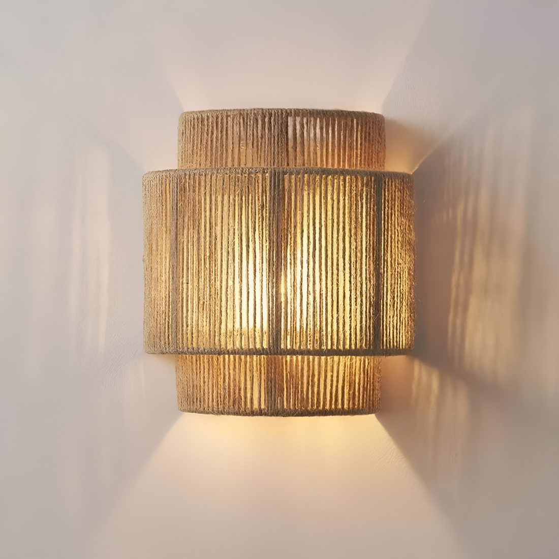 Bohemian Vintage Hand Woven LED Wall Light