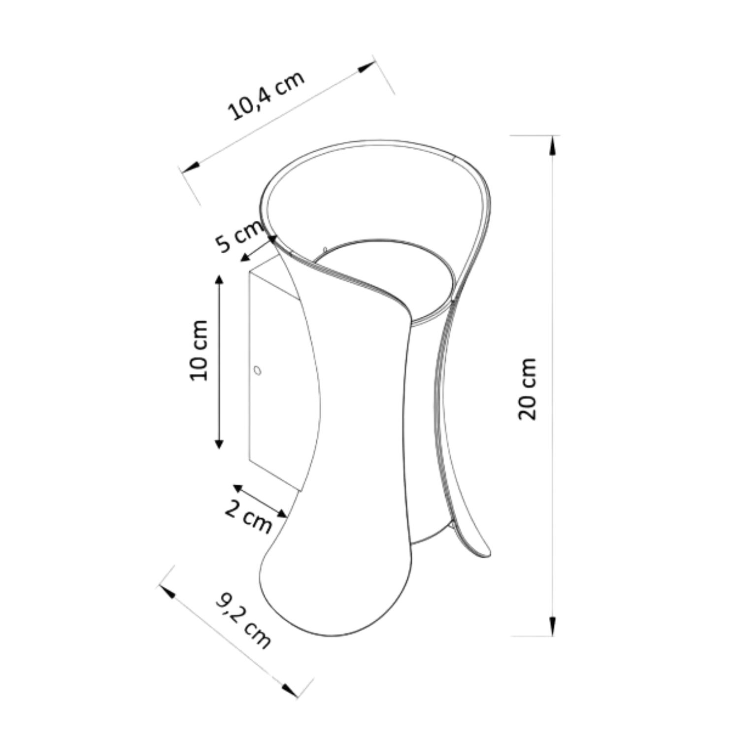 Aluminum Outdoor Night Glow IP65 Water Proof Wall Light