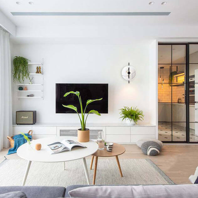 LumiSphere - Lampada da parete LED rotonda elegante realizzata in resina e marmo