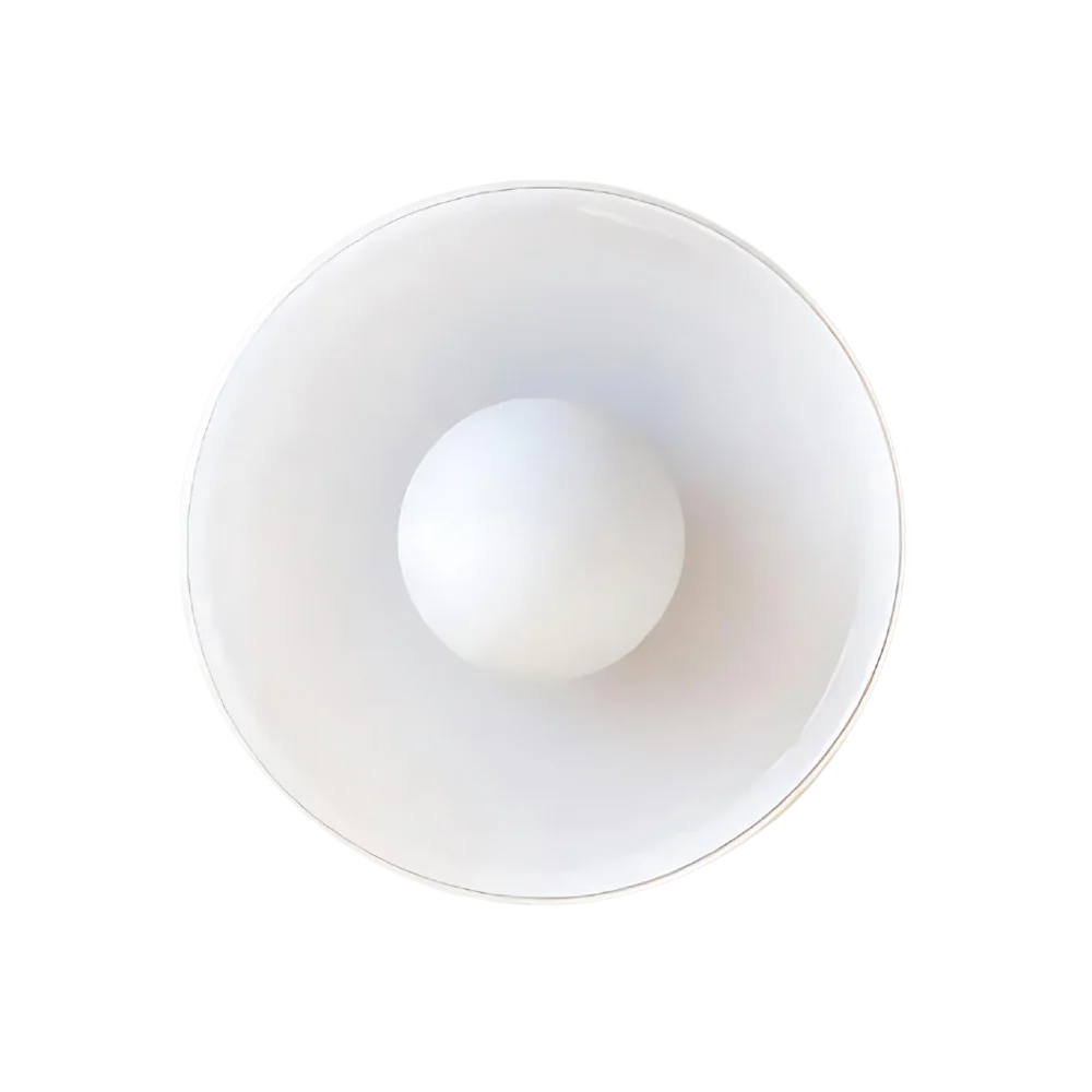 Nordic Glass Olive Disc Wall and Ceiling Light