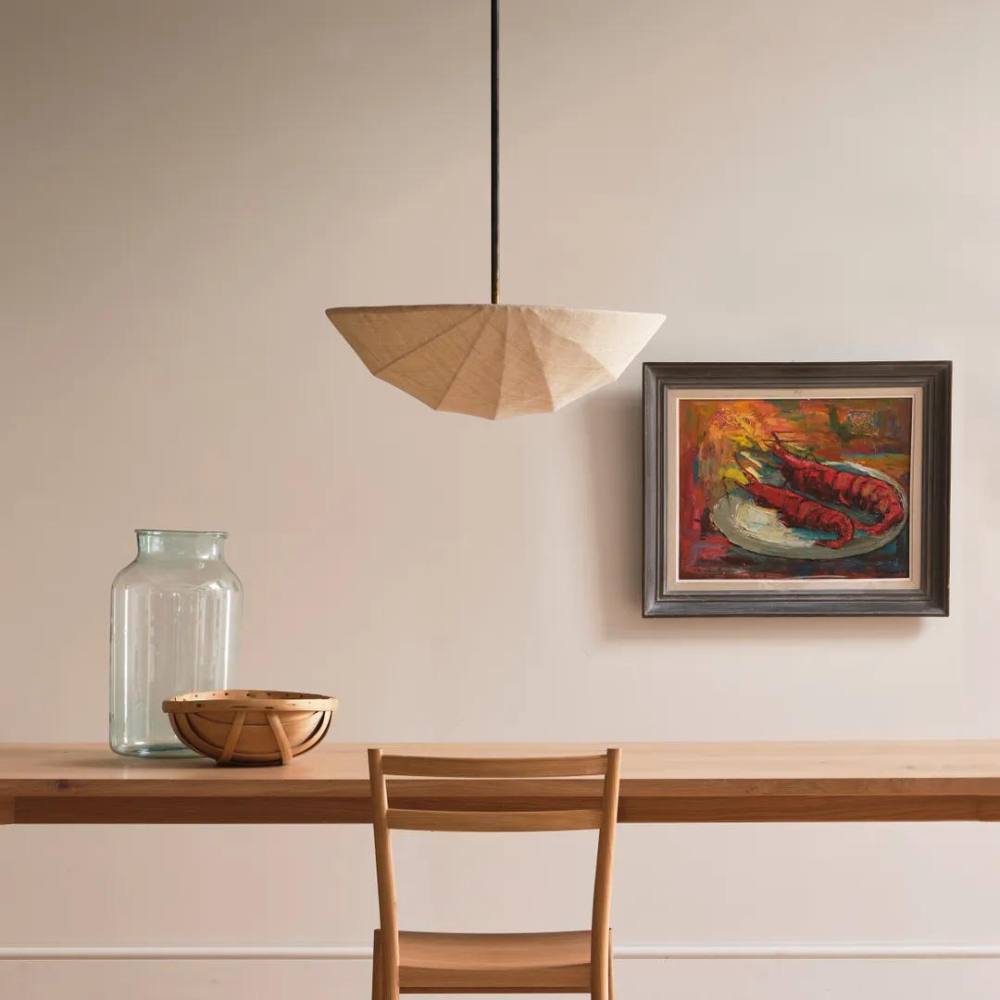 The Wabi-Sabi Canvas Linen Ceiling Light