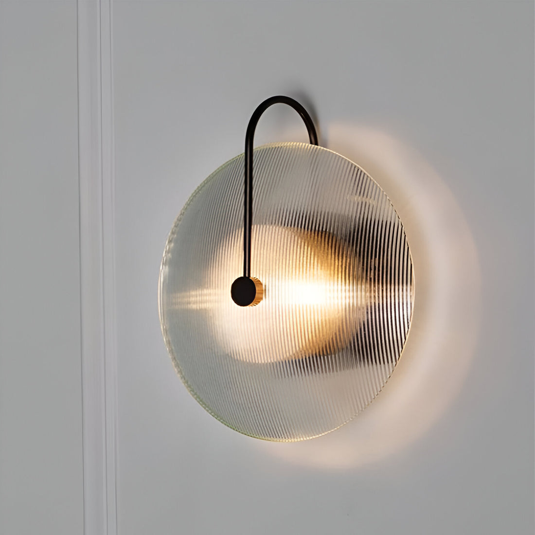 Modern Nordic Round Glass Wall Light