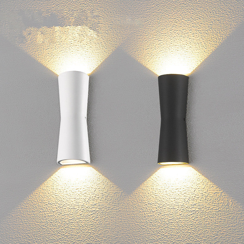 Minimalist Torch Metal Acrylic LED Outdoor Wall Lamp