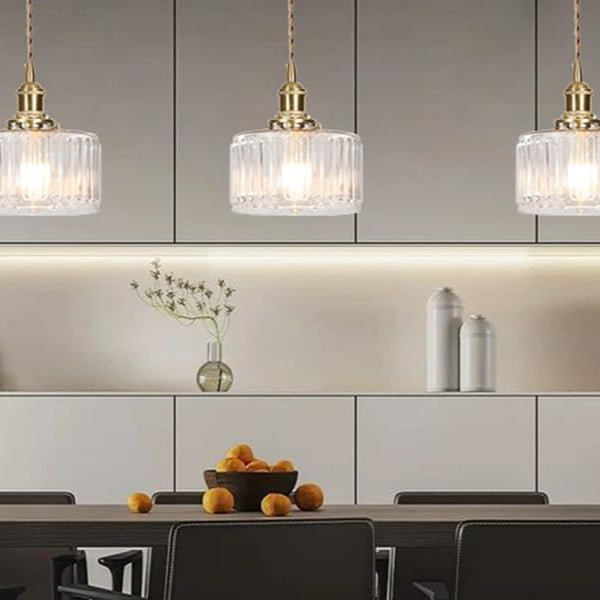 Celeste Glass Vintage Glow Glass Pendant Light