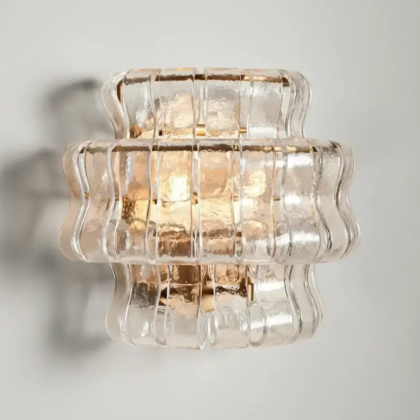Calla Riviera Fluted Nordic Glass Wall Light