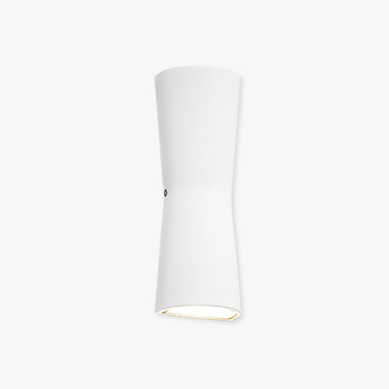 Minimalist Torch Metal Acrylic LED Outdoor Wall Lamp