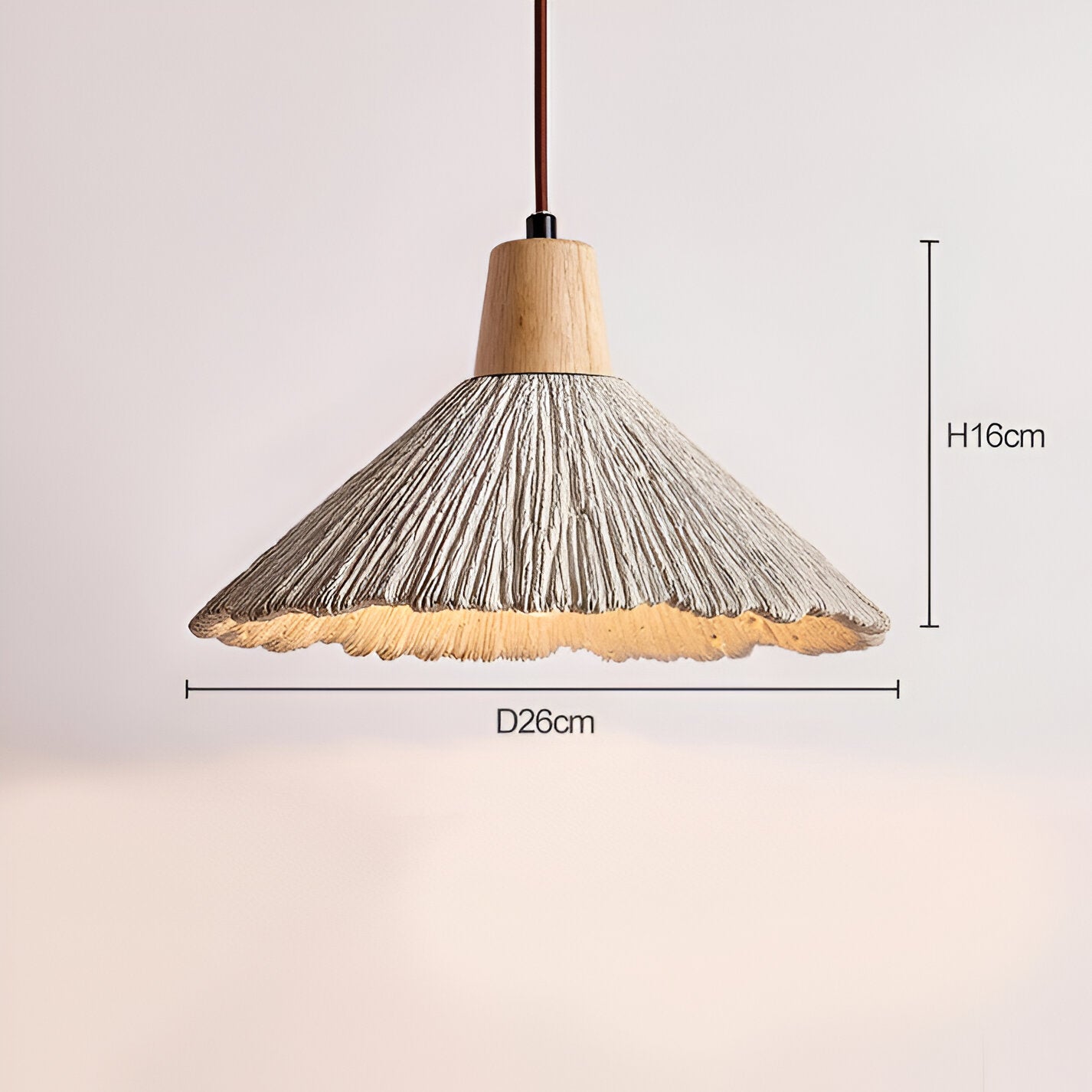 Cream Retro Wabi-Sabi LED Pendant Light