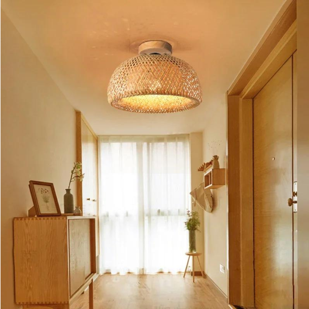 The Luminous Refuge Bamboo Ceiling Light
