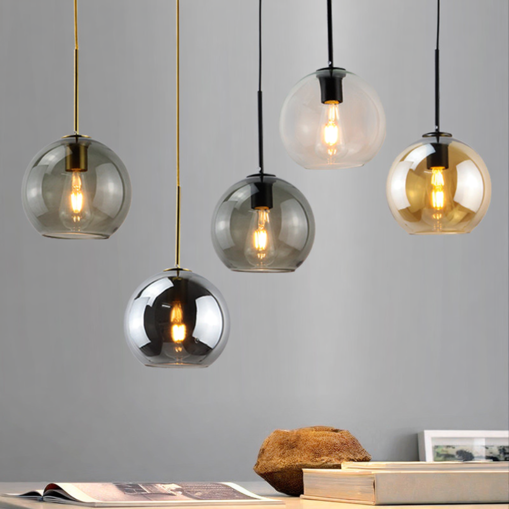 Solara Nordic Spherical Glass Pendant Light